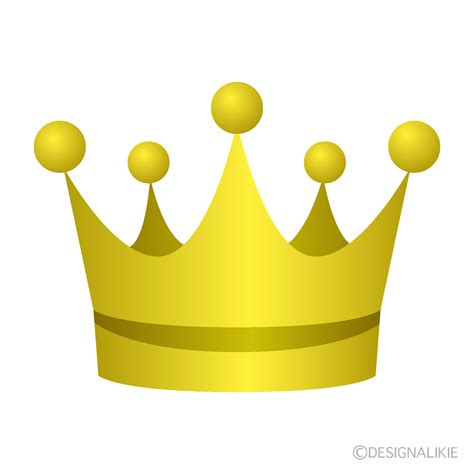 金色王冠イラストのフリー素材｜イラストイメージ