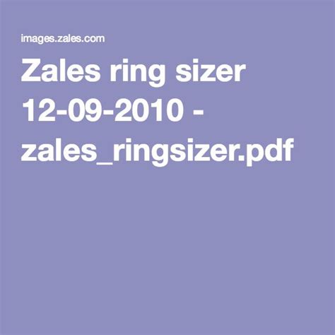Zales Ring Sizer All That Glitters Pinterest Ring Zales Ring Size