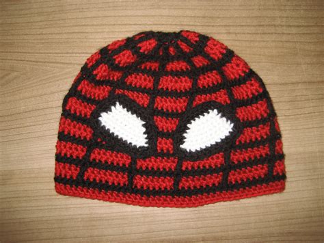 Spiderman Hat Beanie Crochet Wool Hat Etsy