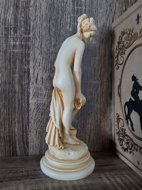 Ancient Greek Nude Female Statue Made Of Alabaster Etsy Ireland