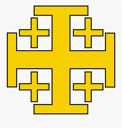 Jerusalem Cross Png Download Jerusalem Symbol Free Transparent