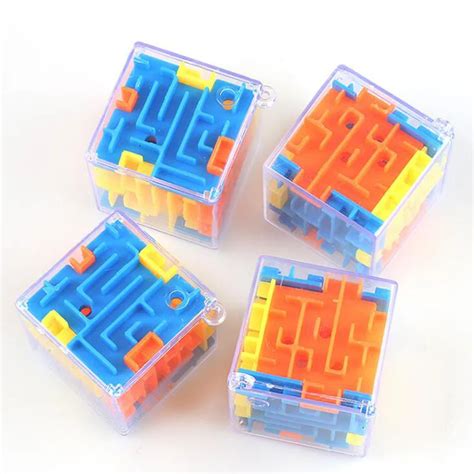 1 Pcs Children 3d Mini Maze Magic Cube Puzzle Speed Cube Labyrinth