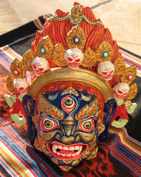 Indian Masks Masks Thai Khon Mask Tibetan Wrathful Deity Mask