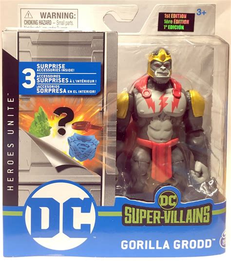 Gorilla Grodd Dc Super Villains St Edition Action Figure Spin Master