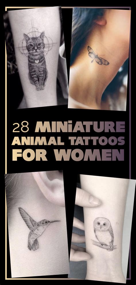 28 Miniature Animal Tattoos For Women Tattooblend