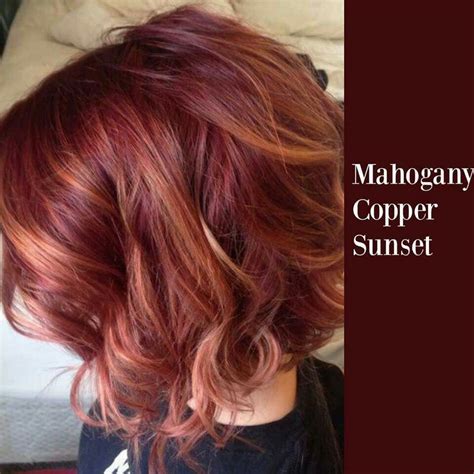Burgundy hair toes the fine line between red and purple; Mahogany copper sunset | Hair | Pinterest | Hair coloring ...