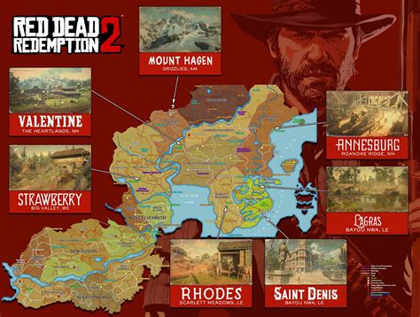 Red Dead Redemption World Map Image To U