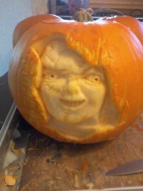 Chucky Pumpkin Carving Clip Art Library