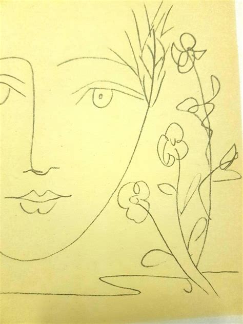 After Pablo Picasso Face Of Peace Lithograph For