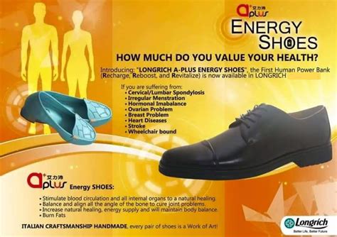 Longrich A Plus Energy Shoes First Human Power Bank Longrich Grace