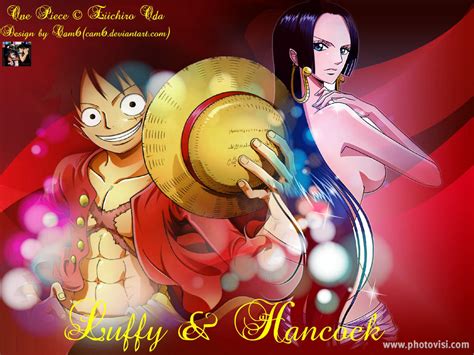 One Piece Wallpaper Luffy And Boa Hancock By Cam6 On