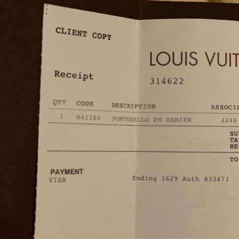 Genuine Louis Vuitton Receipt Maker Literacy Basics