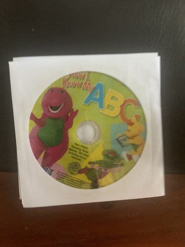 Barney Now I Know My Abcs Dvd Disk Only 45986028419 Ebay
