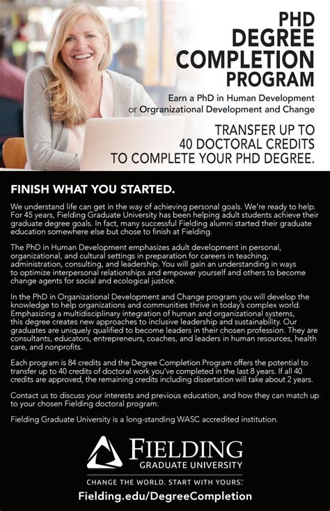 Degree Completion Program By Fielding Graduate University Issuu