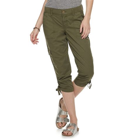 Womens Sonoma Goods For Life™ Ruched Midrise Capris Womens Capri Pants Womens Capris Sonoma
