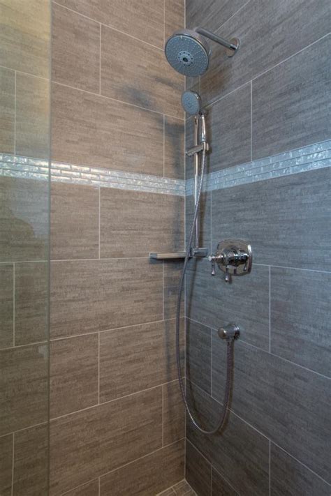 Do you think bathroom shower stall tile designs appears to be like great? Modern Bathroom Gray Tiled Shower Stall | HGTV