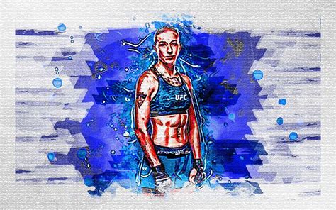 Mariya Agapova Kazakhstani Fighters Mma Ufc Female Mixed Media By Miller Ebony Fine Art America