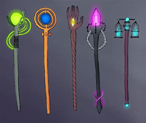 Magic Staves By Silverwitch42 On Deviantart
