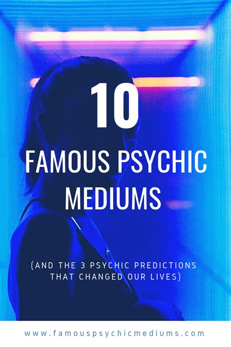 who are the most famous psychics famous mediums