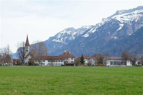 Interlaken In Canton Of Bern Region Of Swiss Alps Interlaken Is A