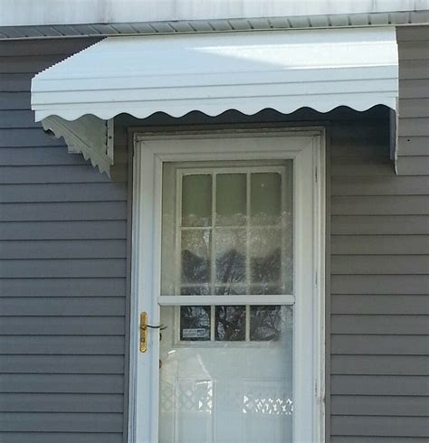 Good cheap way to get an awning over a cabin door. 46" WHITE Aluminum Awning Window or Door Canopy Kit- 46"W ...