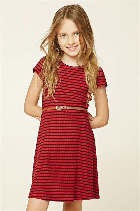 Girls Striped Mini Dress Kids Fashion Trend Onlineshop Shoptagr