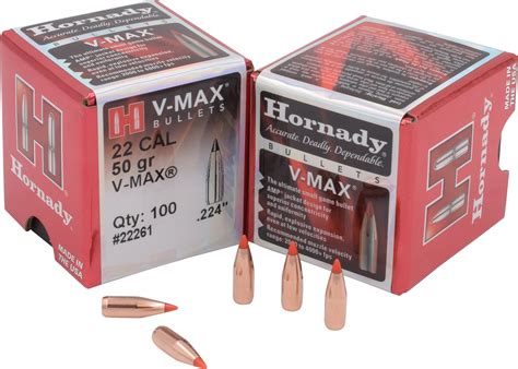 Murdochs Hornady 22 Cal 224 50 Grain V Max Bullets