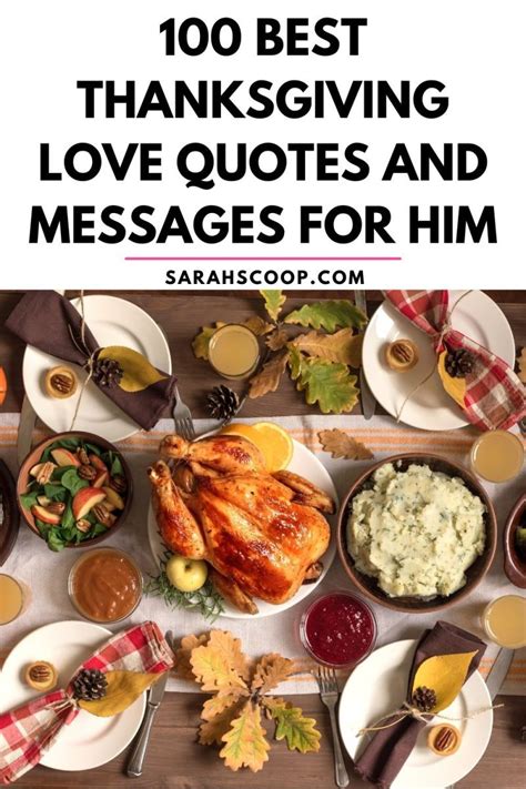 100 Best Thanksgiving Love Quotes And Messages For Him Sarah Scoop