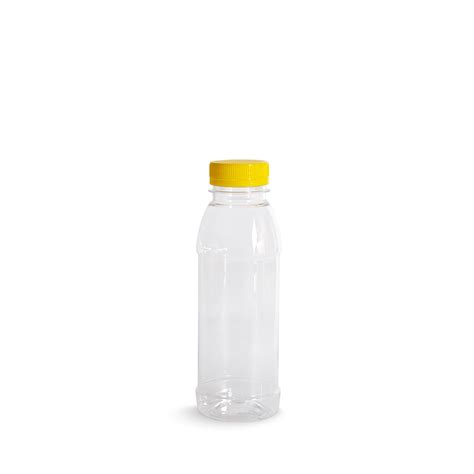 Plastic Bottle Clear w/ Mix color cap-White or Yellow or Red (1 Piece x ...