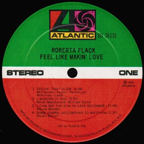 Roberta Flack Feel Like Makin Love Vinyl Pussycat Records