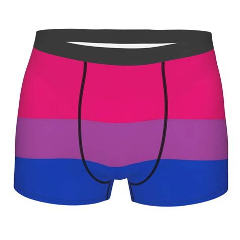 Boxershorts Men Comforable Panties Set Bisexual Flag Underwear Man