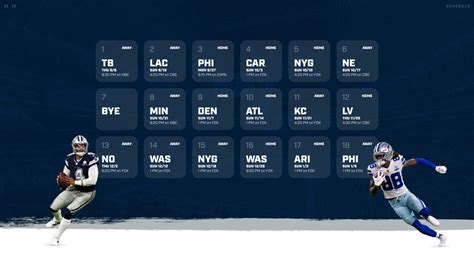 2021 Dallas Cowboys Schedule Wallpaper 4k Etsy