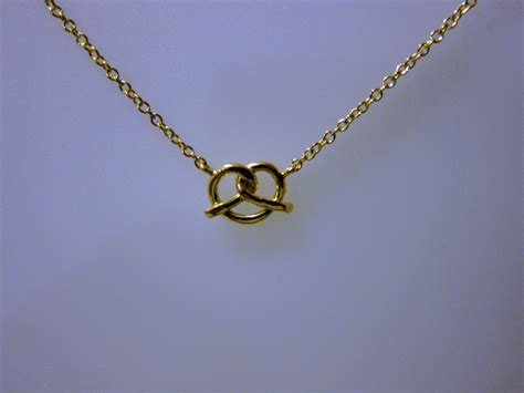 Gold Pretzel Necklace