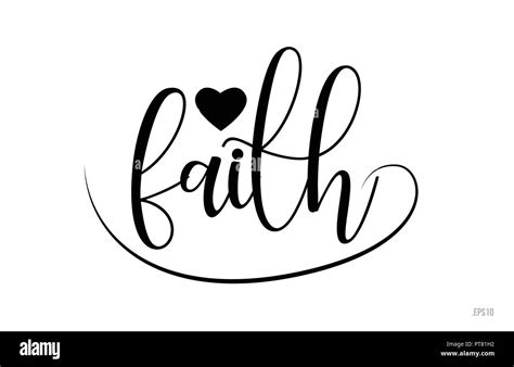 Faith Calligraphy Logo Typography Logo Different Lett