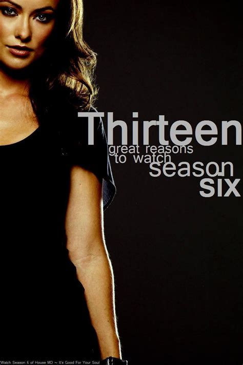 A brilliant and acerbic diagnostician leads a team of specialists. PAW Round 3: Season 6 Promotional Poster (Thirteen ...