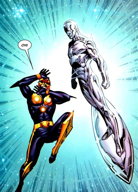 Nova And Silver Surfer By Wellinton Alves Cosmic Comics Silver