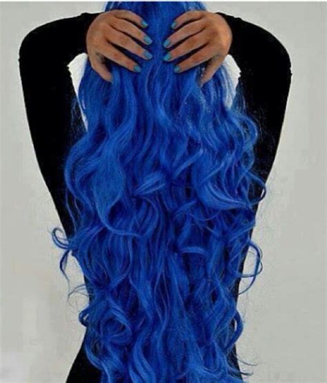 Long Blue Curls Hair Color Crazy Crazy Hair Love Hair Gorgeous Hair