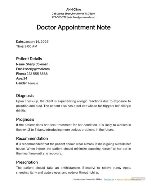 The Doctor Appointment Note Is Shown In This Image