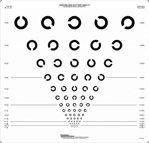 Landolt C Series Etdrs Chart 3 Precision Vision