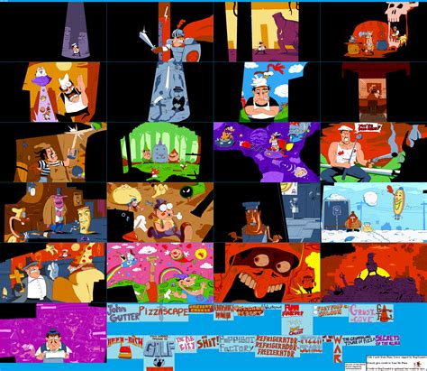 The Spriters Resource - Full Sheet View - Pizza Tower - Title Cards