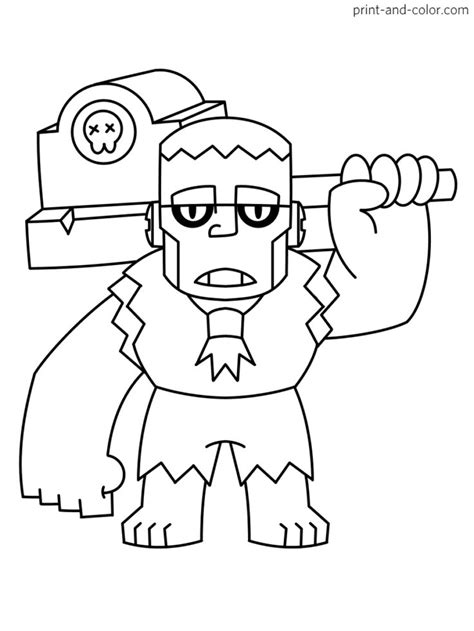An exclusive collection of pictures of the characters. Brawl Stars coloring pages (With images) | Star coloring ...