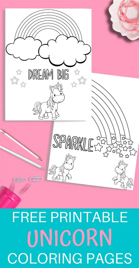Kids Printable Cute Unicorn Coloring Pages These Unicorn Faces