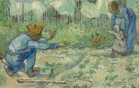 Vincent Van Gogh First Steps After Millet 1890 Tuttart