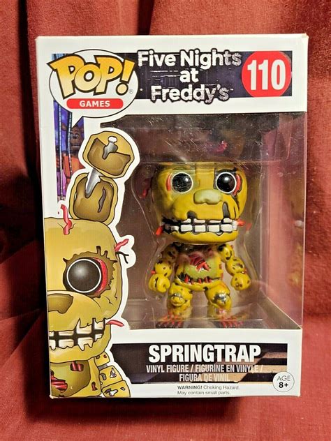 Pop Funko Games Five Nights At Freddys Springtrap 110 Figure Original
