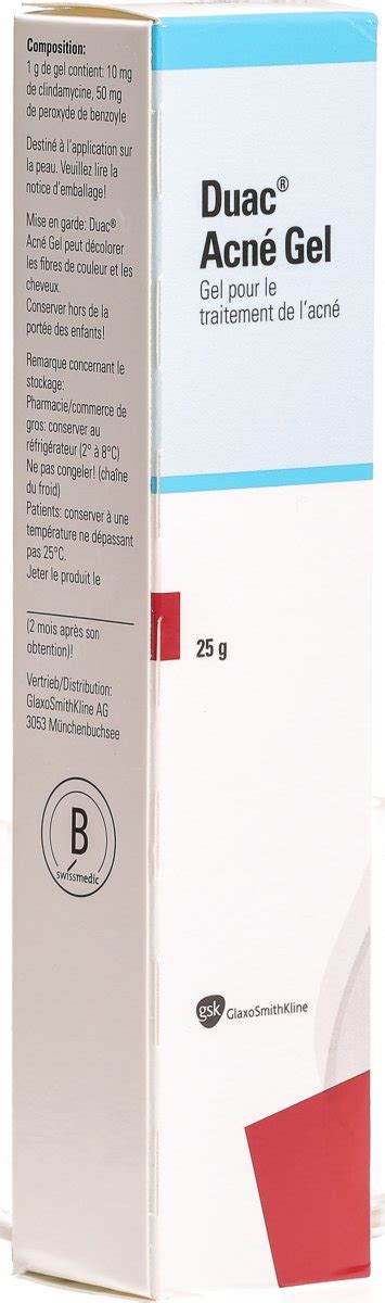 Duac acne gel is a medicine that contains two active ingredients, an antibiotic named clindamycin, and a substance called benzoyl peroxide. Duac Akne Gel 25g in der Adler Apotheke