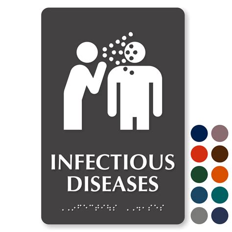 Infectious Diseases Sign Infectious Diseases Door Signs