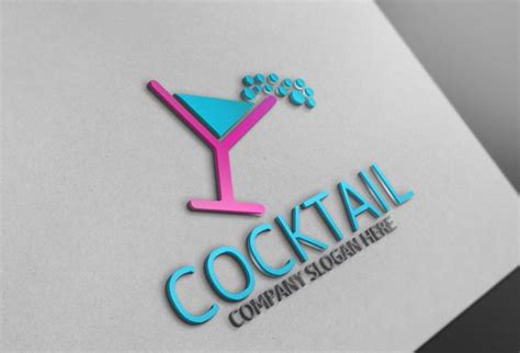 Cocktail Logo 30off Bar Logo Custom Logo Design Template Design