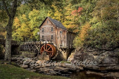 Photograph Of An Old Grist Mill Glade Creek Grist Mill Iii A400 Etsy