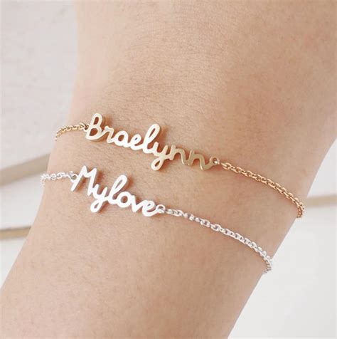 Personalized Names Bracelet Personalized T Personalized Etsy