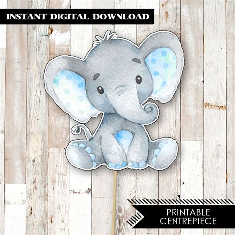 I have made baby shower invitations, baby shower games, gift tags, labels, cute cupcake toppers, candy wrappers and many more free printables for your baby shower party. This item is unavailable | Etsy | Elephant baby shower ...